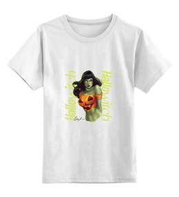 Заказать детскую футболку в Москве. Детская футболка классическая унисекс Hallowitch от Александр Гришин - готовые дизайны и нанесение принтов.