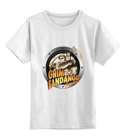 Заказать детскую футболку в Москве. Детская футболка классическая унисекс Grim Fandango от THE_NISE  - готовые дизайны и нанесение принтов.