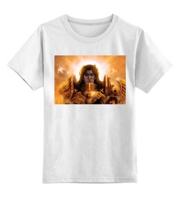 Заказать детскую футболку в Москве. Детская футболка классическая унисекс Император человечества от GeekFox  - готовые дизайны и нанесение принтов.
