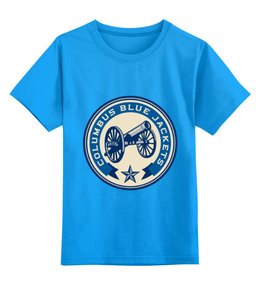 Заказать детскую футболку в Москве. Детская футболка классическая унисекс Columbus Blue Jackets от dobryidesign - готовые дизайны и нанесение принтов.