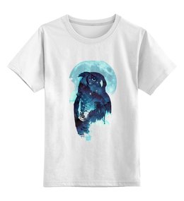 Заказать детскую футболку в Москве. Детская футболка классическая унисекс Midnight Owl от YellowCloverShop - готовые дизайны и нанесение принтов.