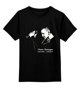 Заказать детскую футболку в Москве. Детская футболка классическая унисекс Chester - Linkin Park от skynatural - готовые дизайны и нанесение принтов.