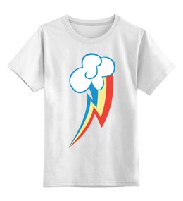 Заказать детскую футболку в Москве. Детская футболка классическая унисекс Rainbow Dash / Рейнбоу Дэш от crash - готовые дизайны и нанесение принтов.