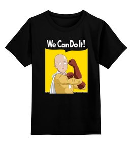 Заказать детскую футболку в Москве. Детская футболка классическая унисекс Ванпанчмен от printik - готовые дизайны и нанесение принтов.