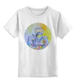 Заказать детскую футболку в Москве. Детская футболка классическая унисекс На кухне от mrs-snit@yandex.ru - готовые дизайны и нанесение принтов.