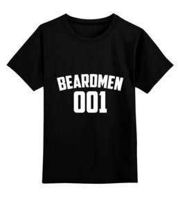Заказать детскую футболку в Москве. Детская футболка классическая унисекс BEARDMEN 001 от Borodachi - готовые дизайны и нанесение принтов.