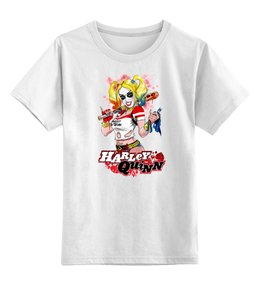 Заказать детскую футболку в Москве. Детская футболка классическая унисекс Harley Quinn от ПРИНТЫ ПЕЧАТЬ  - готовые дизайны и нанесение принтов.