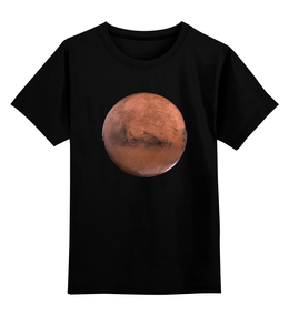 Заказать детскую футболку в Москве. Детская футболка классическая унисекс Планета Марс от Виктор Гришин - готовые дизайны и нанесение принтов.