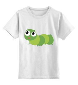 Заказать детскую футболку в Москве. Детская футболка классическая унисекс Гусеница от nadegda - готовые дизайны и нанесение принтов.