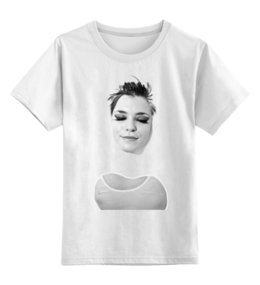 Заказать детскую футболку в Москве. Детская футболка классическая унисекс Сексуальная девушка в молоке от alinmak - готовые дизайны и нанесение принтов.