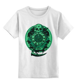 Заказать детскую футболку в Москве. Детская футболка классическая унисекс Skull Art от Leichenwagen - готовые дизайны и нанесение принтов.