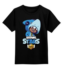 Заказать детскую футболку в Москве. Детская футболка классическая унисекс Brawl Stars Leon Shark от weeert - готовые дизайны и нанесение принтов.