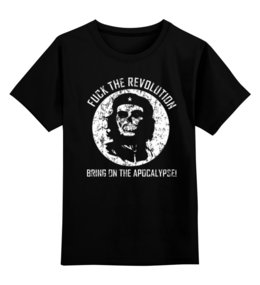 Заказать детскую футболку в Москве. Детская футболка классическая унисекс Che Guevara Skull от Leichenwagen - готовые дизайны и нанесение принтов.