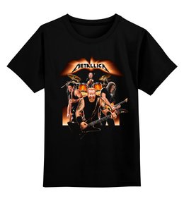Заказать детскую футболку в Москве. Детская футболка классическая унисекс Metallica - fan-art от Денис - готовые дизайны и нанесение принтов.
