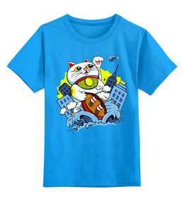 Заказать детскую футболку в Москве. Детская футболка классическая унисекс Котик от hideo_kojima - готовые дизайны и нанесение принтов.