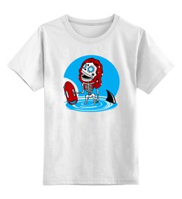 Заказать детскую футболку в Москве. Детская футболка классическая унисекс Скелетон от T-shirt print  - готовые дизайны и нанесение принтов.