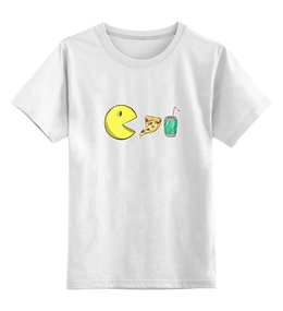 Заказать детскую футболку в Москве. Детская футболка классическая унисекс pacman от 4erta - готовые дизайны и нанесение принтов.