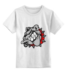 Заказать детскую футболку в Москве. Детская футболка классическая унисекс Бульдог от торгаш - готовые дизайны и нанесение принтов.