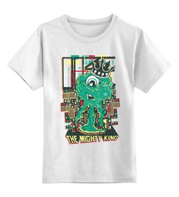 Заказать детскую футболку в Москве. Детская футболка классическая унисекс Зелёный монстрик от ПРИНТЫ ПЕЧАТЬ  - готовые дизайны и нанесение принтов.