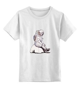 Заказать детскую футболку в Москве. Детская футболка классическая унисекс одиночество на марсе  от che - готовые дизайны и нанесение принтов.