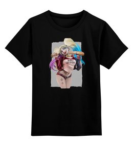 Заказать детскую футболку в Москве. Детская футболка классическая унисекс Харли Квинн (Harley Quinn) от prodesign - готовые дизайны и нанесение принтов.