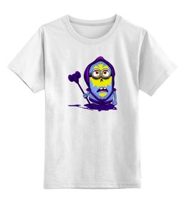 Заказать детскую футболку в Москве. Детская футболка классическая унисекс Миньон (Хи-мен) от trugift - готовые дизайны и нанесение принтов.