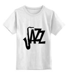 Заказать детскую футболку в Москве. Детская футболка классическая унисекс Джаз (jazz) от Yaroslava - готовые дизайны и нанесение принтов.