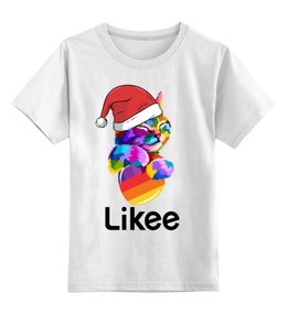 Заказать детскую футболку в Москве. Детская футболка классическая унисекс Likee Новый Год от weeert - готовые дизайны и нанесение принтов.