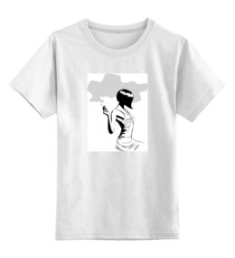 Заказать детскую футболку в Москве. Детская футболка классическая унисекс Красивая девушка от Inna Kirichenko - готовые дизайны и нанесение принтов.