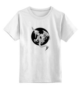 Заказать детскую футболку в Москве. Детская футболка классическая унисекс Дракон от Виктор Гришин - готовые дизайны и нанесение принтов.