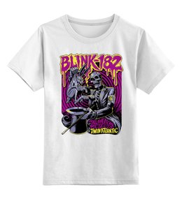 Заказать детскую футболку в Москве. Детская футболка классическая унисекс Blink-182 Band от Leichenwagen - готовые дизайны и нанесение принтов.