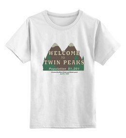 Заказать детскую футболку в Москве. Детская футболка классическая унисекс Twin peaks от Djimas Leonki - готовые дизайны и нанесение принтов.