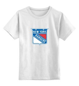 Заказать детскую футболку в Москве. Детская футболка классическая унисекс New York Rangers / NHL USA от KinoArt - готовые дизайны и нанесение принтов.