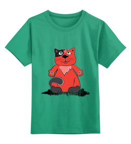 Заказать детскую футболку в Москве. Детская футболка классическая унисекс Рыжий кот от Margarita Nia - готовые дизайны и нанесение принтов.