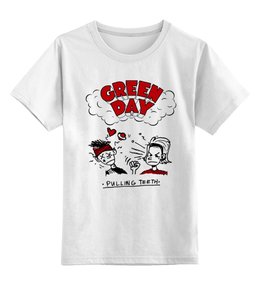 Заказать детскую футболку в Москве. Детская футболка классическая унисекс Green Day от geekbox - готовые дизайны и нанесение принтов.