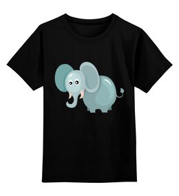 Заказать детскую футболку в Москве. Детская футболка классическая унисекс Слонёнок от Zamula - готовые дизайны и нанесение принтов.