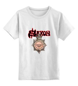 Заказать детскую футболку в Москве. Детская футболка классическая унисекс Saxon от Fedor - готовые дизайны и нанесение принтов.