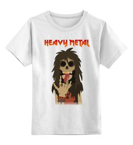 Заказать детскую футболку в Москве. Детская футболка классическая унисекс Heavy Metal Art от Leichenwagen - готовые дизайны и нанесение принтов.
