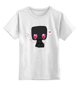 Заказать детскую футболку в Москве. Детская футболка классическая унисекс Эндермен Любит Тебя от MariYang  - готовые дизайны и нанесение принтов.