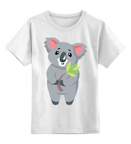 Заказать детскую футболку в Москве. Детская футболка классическая унисекс Милая коала от Ordwen - готовые дизайны и нанесение принтов.