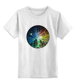 Заказать детскую футболку в Москве. Детская футболка классическая унисекс Космос Небо Звезды от MariYang  - готовые дизайны и нанесение принтов.