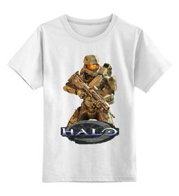 Заказать детскую футболку в Москве. Детская футболка классическая унисекс Halo 4 от Curipopik - готовые дизайны и нанесение принтов.