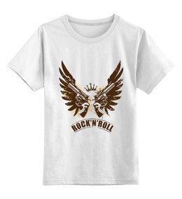 Заказать детскую футболку в Москве. Детская футболка классическая унисекс Рок-н-Рол от BeliySlon - готовые дизайны и нанесение принтов.