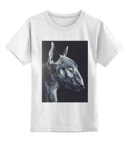 Заказать детскую футболку в Москве. Детская футболка классическая унисекс Bull terrier от zhilyaeva1 - готовые дизайны и нанесение принтов.