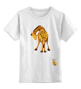 Заказать детскую футболку в Москве. Детская футболка классическая унисекс жираф от nadegda - готовые дизайны и нанесение принтов.