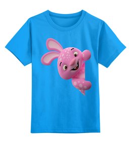 Заказать детскую футболку в Москве. Детская футболка классическая унисекс Зайчик от Violet - готовые дизайны и нанесение принтов.