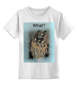 Заказать детскую футболку в Москве. Детская футболка классическая унисекс Умная сова от NataKoch  - готовые дизайны и нанесение принтов.