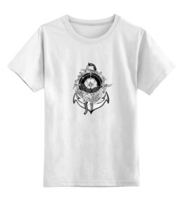 Заказать детскую футболку в Москве. Детская футболка классическая унисекс якорь от THE_NISE  - готовые дизайны и нанесение принтов.