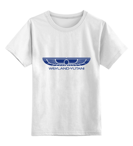 Заказать детскую футболку в Москве. Детская футболка классическая унисекс Weyland Yutani Corporation от cherdantcev - готовые дизайны и нанесение принтов.