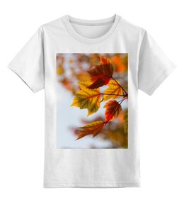 Заказать детскую футболку в Москве. Детская футболка классическая унисекс Осень от FireFoxa - готовые дизайны и нанесение принтов.